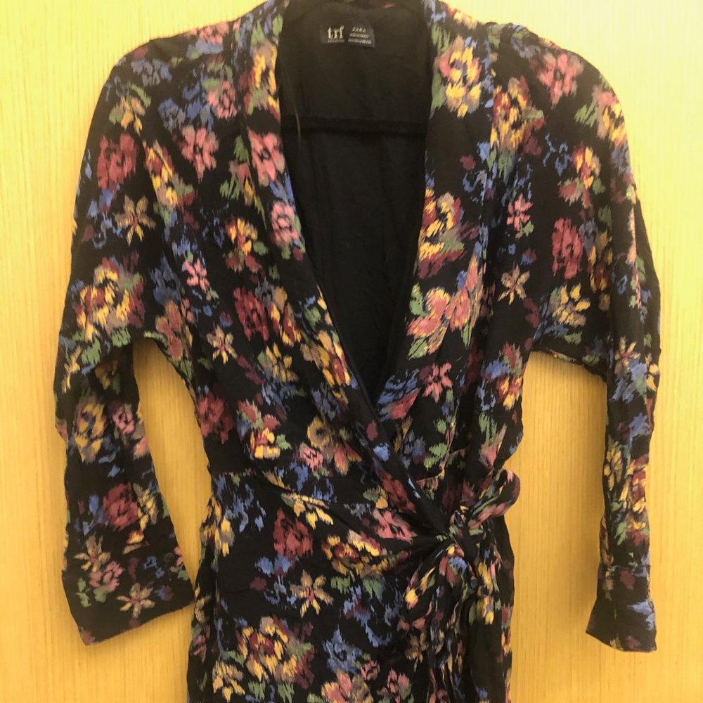 Zara Floral V Neck Romper